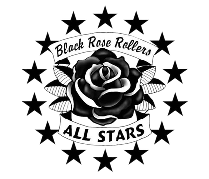 Black Rose Rollers All Stars logo